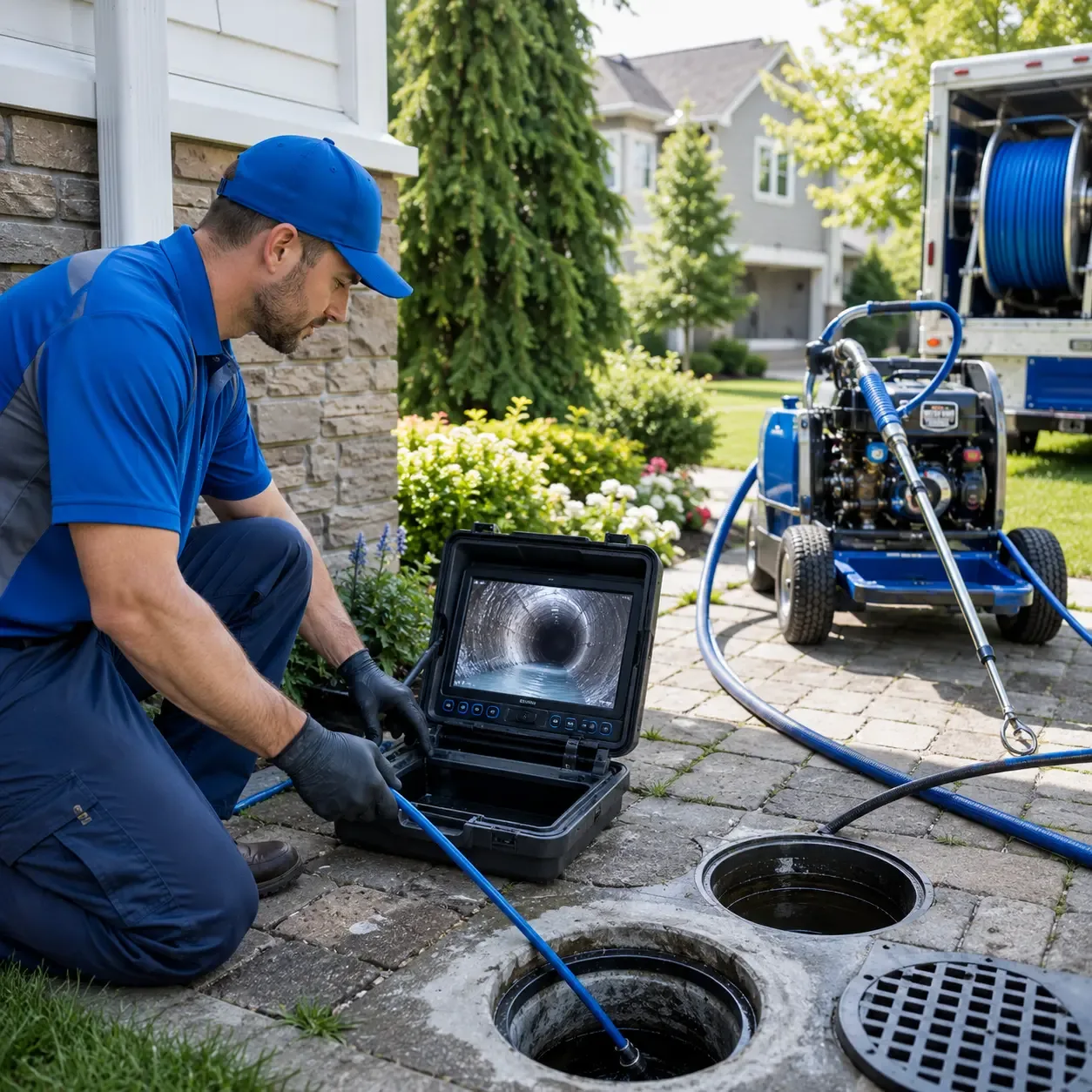 Outdoor drain cleaning professionals serving Forkland, AL